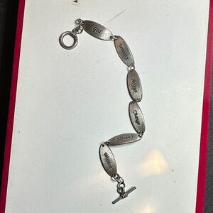 Silver Inspirational Bracelet